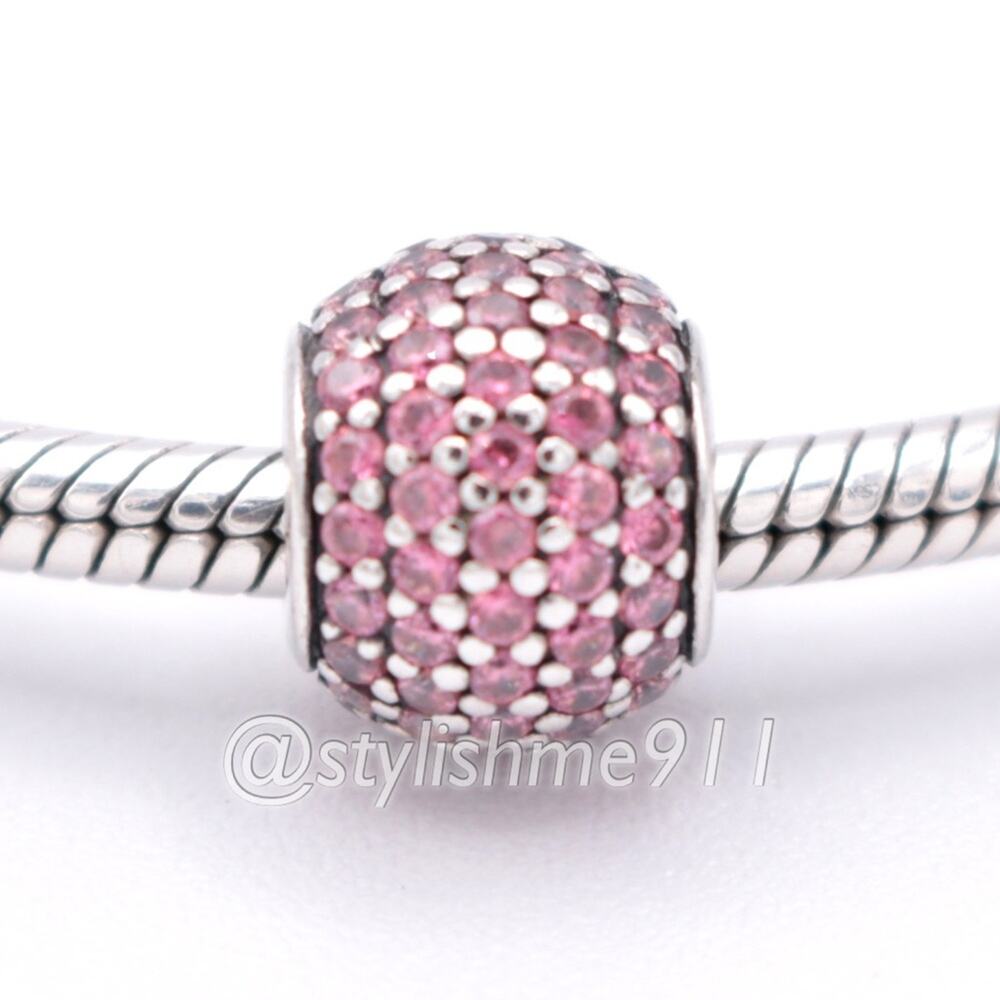 Authentic PANDORA Pink Pave Lights Charm -  791051CZR